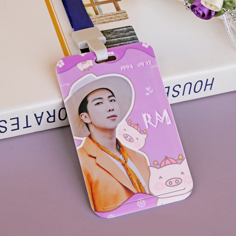 Dây Đeo Thẻ ID In Tên Các Thành Viên Nhóm Nhạc BTS
