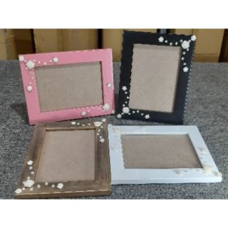 Khung handmade treo tường đính cườm sang trọng kt 13x18cm
