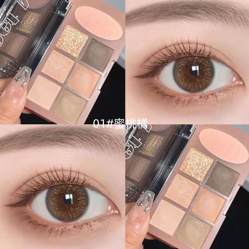 Bảng Phấn Mắt Sweetmint 7 Màu Sắc Hiệu Ứng Lì / Ánh Nhũ / Ánh Nhũ Lâu Phai Dành Cho Người Mới Bắt Đầu