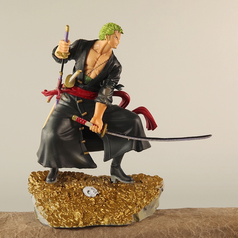 Mô hình Zoro đảo wano Quốc- Bản đế vàng đẹp- Mô hình Onepiece