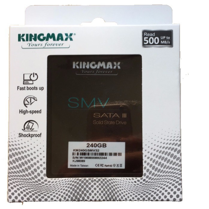 Ổ Cứng SSD Kingmax 240GB Sata III 2.5Inch SMV32