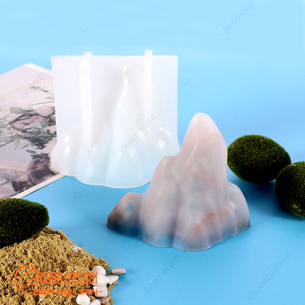 Khuôn silicon dãy núi làm bánh thạch mousse khuôn sáp nến thơm
