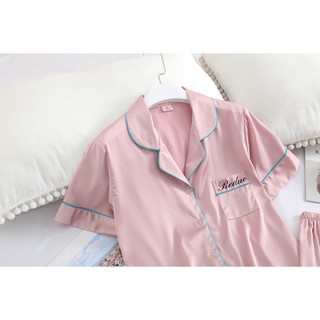 Pijama Lụa Cộc Tay Cao Cấp Y79