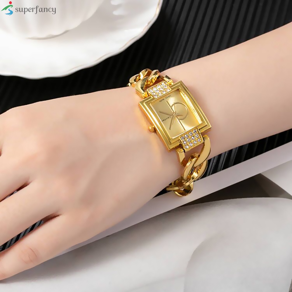 Đồng Hồ Đeo Tay Mặt Vuông Bằng Thép Không Gỉ Thời Trang 2023 Dành Cho Nữ