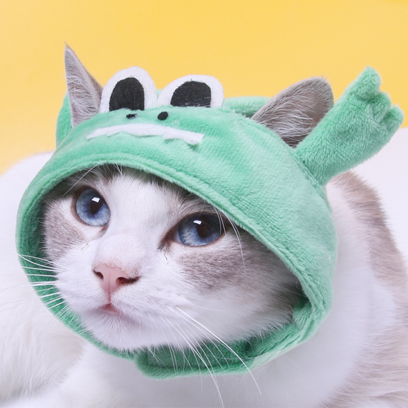 nón chó mèo nhiều mẫu - thích hợp chó con và mèo con dưới 4kg