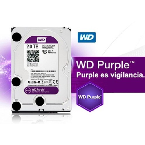 [Mã ELMSCOIN hoàn 8% xu đơn 500K] Ổ cứng HDD Western 2TB tím mới - chuyên dùng cho camera | BigBuy360 - bigbuy360.vn