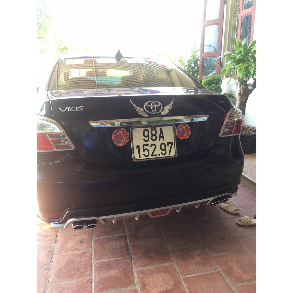 Lippo, Lip Chia Pô,Ốp Cản Sau Cho xe Toyota Vios Hàng Cao Cấp Loại 1