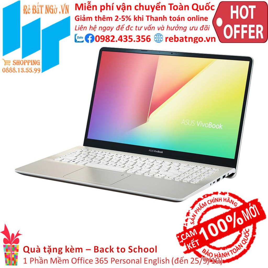 Laptop ASUS VivoBook S15 S530UN-BQ255T 15.6 inch FHD-i5 8250U-4GB-256GB SSD-MX150-Win10-1.8 kg | WebRaoVat - webraovat.net.vn