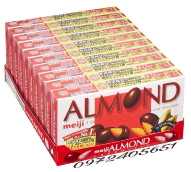 Combo Chocolate Almond 1 set 10 hộp