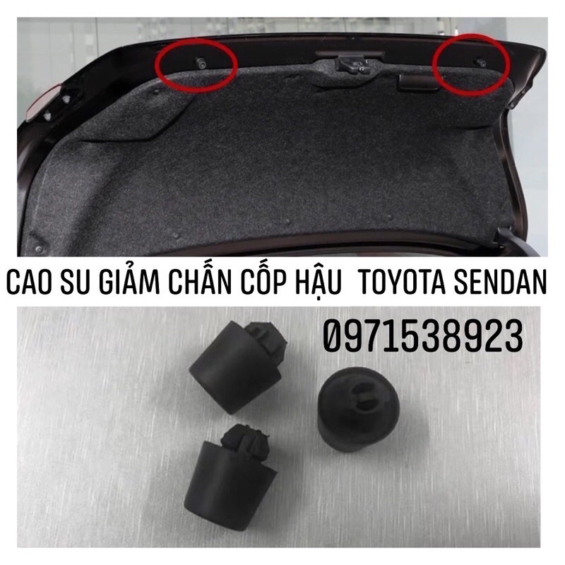 nút giảm chấn cốp hậu toyota sendan như vios, camry, corolla altis