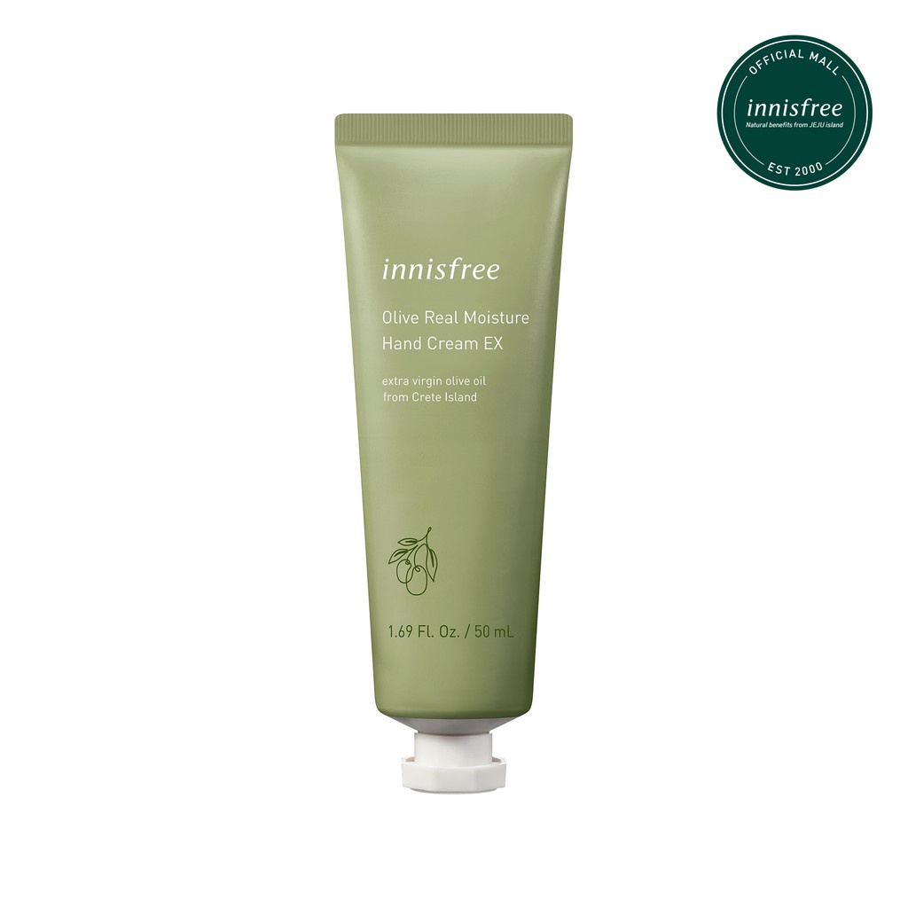 [Nhập FMCGMALL -8% đơn 250K] Kem dưỡng da tay hương oliu innisfree Olive Real Moisture Hand cream EX 50ml