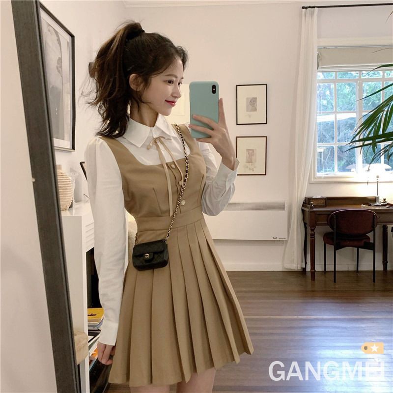 VÁY PHỐI SOMI XẾP LY