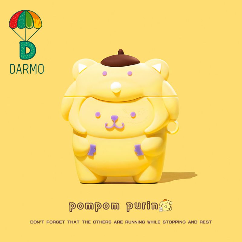 Case bảo vệ tai nghe Pro/1/2/3 pompompurin cinnamonroll sanrio cosplay voi vàng