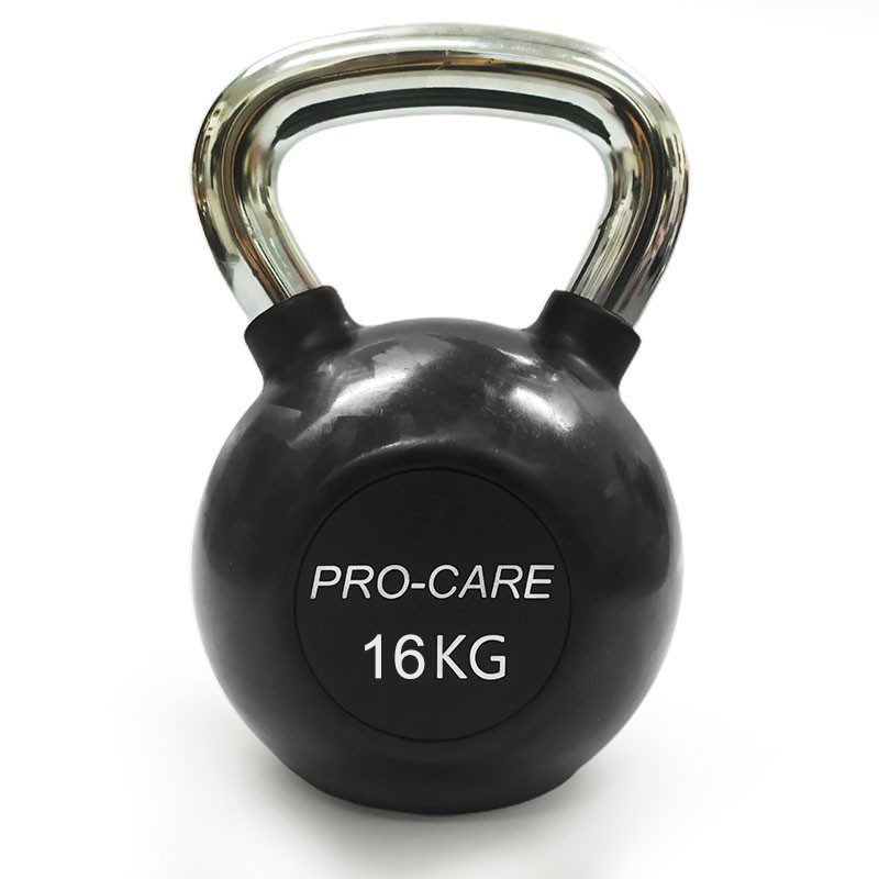 Tạ bình vôi (Tạ Ấm- Tạ Quai Xách) bọc cao su Pro-care - 16KG