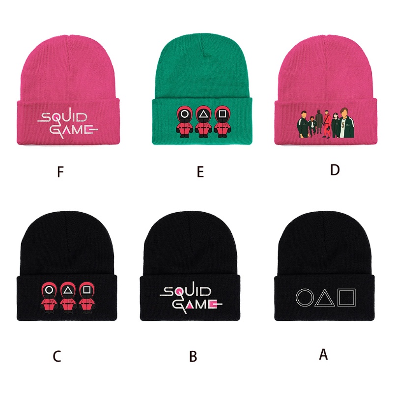 Wmmb Mũ Len Beanie Dệt Kim Đáng Sợ Giữ Ấm Mùa Thu Đông Phong Cách Đường Phố Giáng Sinh Halloween