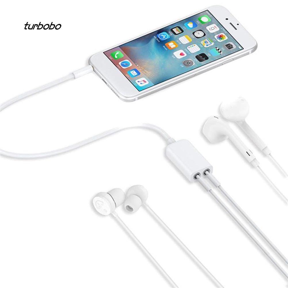 Dây Cáp Chia Âm Thanh Từ Giắc Cắm 3.5mm Sang Cổng Cắm Kép Cho Điện Thoại Tiện Dụng Cao Cấp