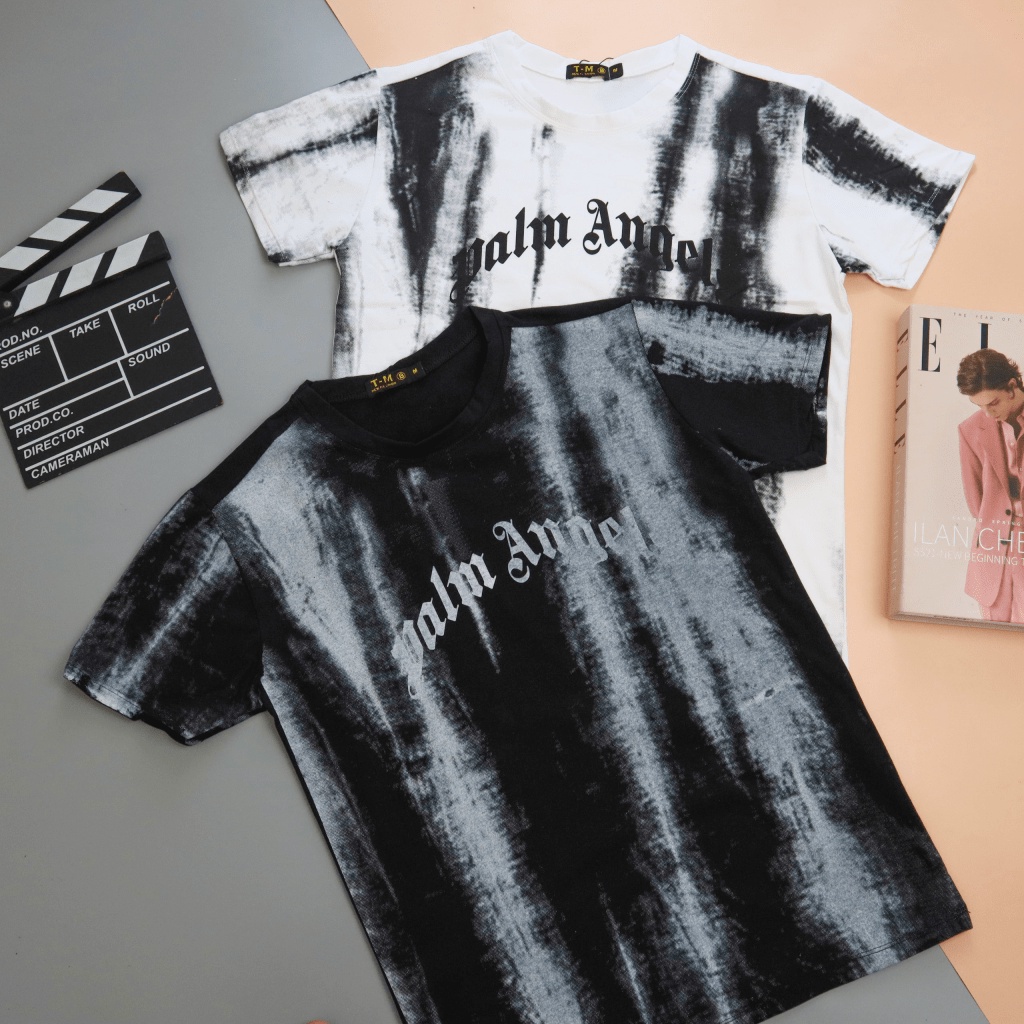 ÁO THUN NAM PHỐI HỌA TIẾT LOANG VỆT  PHONG CÁCH CÁ TÍNH THỜI TRANG