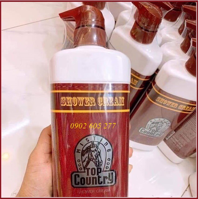 [hàng chính hãng]Sữa tắm Con Ngựa Top Country Thái Lan 500ml HÀNG LOẠI I có tặng kèm