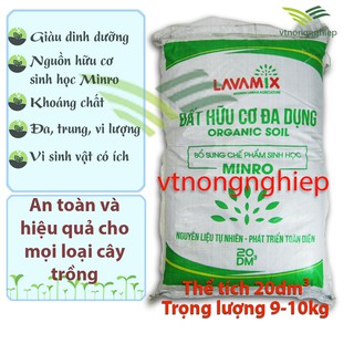 Đất sạch trồng rau, hoa kiểng Lavamix 20dm tiện lợi, dễ sử dụng