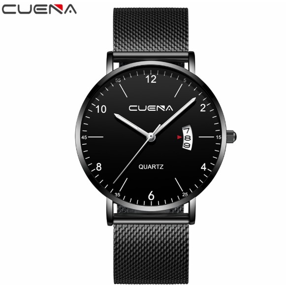 ĐỒNG HỒ NAM DÂY LƯỚI CUENA D330 LỊCH CHẠY DỌC PHONG CÁCH DOANH NHÂN | BigBuy360 - bigbuy360.vn