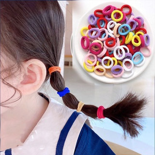Set 100 Dây Buộc Tóc Co Giãn Thời Trang Cho Bé Gái