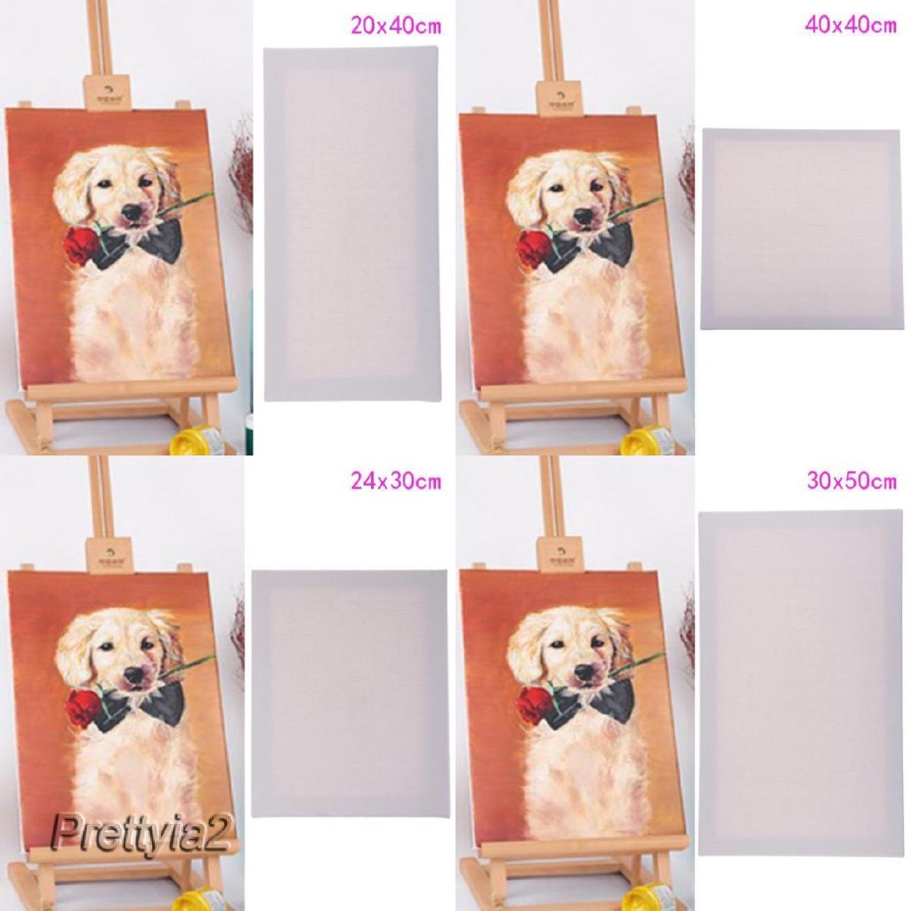 Tấm Bảng Trắng Vải Canvas 30x50cm Dùng Để Vẽ Tranh Sơn Dầu Tiện Dụng