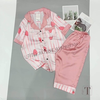 Bộ pyjama lụa satin cao cấp