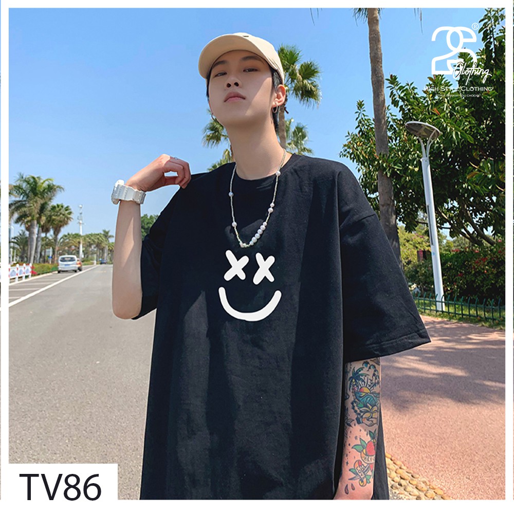 Áo Phông Rộng Nam Tay Lỡ 2sClothing Áo Thun Nam Cổ Tròn Basic Streetwear Nelly Cotton Oversize Giá Rẻ In Drew TV86 | BigBuy360 - bigbuy360.vn