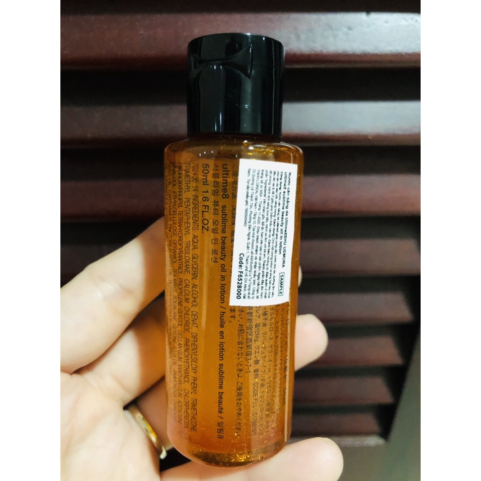 [AUTH 1000%] MINISIZE Nước cân bằng da Shu Uemura Ultime8 Sublime Beauty Oil In Lotion Mini 50ml