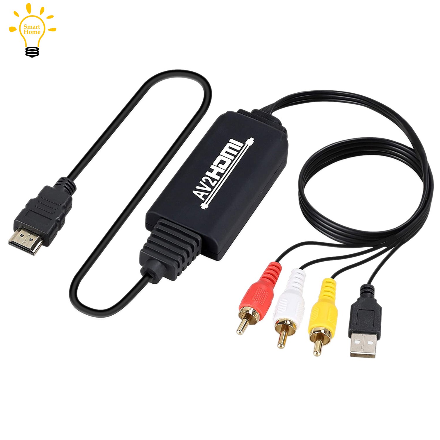 Bộ Chuyển Đổi Âm Thanh Rca Sang Hdmi Mini Av 3rca Cvbs Thành 1080p Hdmi Chuyên Dụng