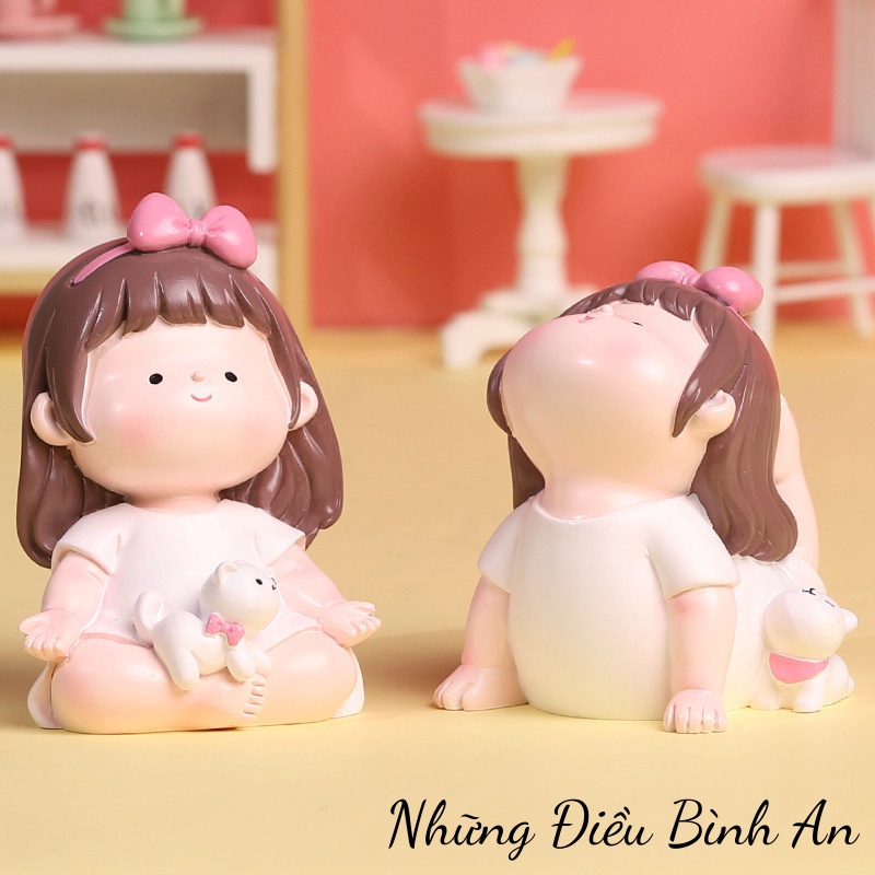 Tượng cô gái tập Yoga dễ thương mang lại an nhiên trong cuộc sống 💕FREESHIP 50k💕 - Những Điều Bình An