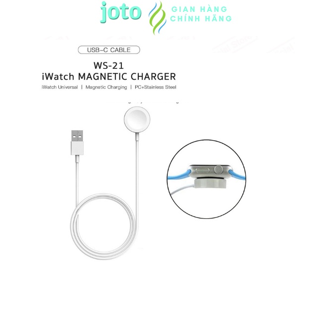 Đế sạc từ tính không dây chính hãng Cotecci hỗ trợ sạc nhanh dành cho apple watch series 1/2/3/4/5/6/SE size 38/40/42/44