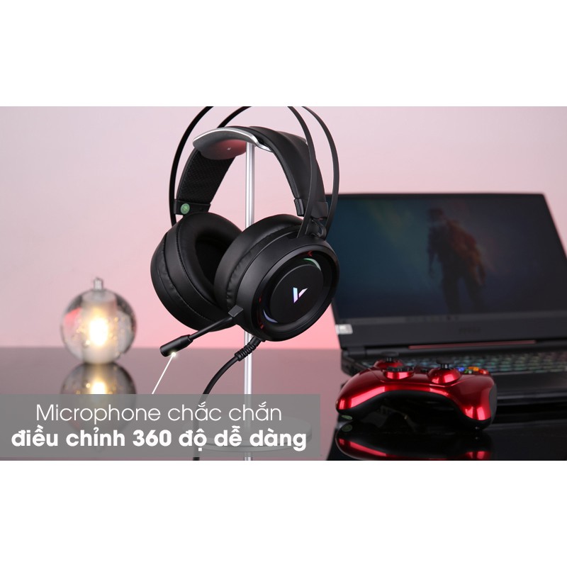 Tai nghe Gaming Rapoo Vpro VH500 Virtual 7.1 RGB - Hàng chính hãng