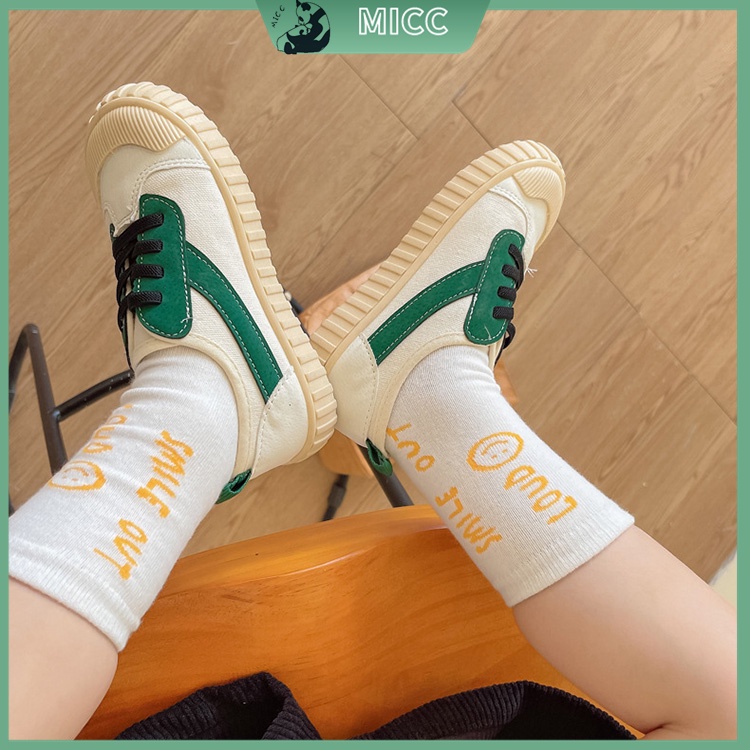 1 Đôi Vớ Cotton In Họa Tiết Hoạt Hình Kiểu Hàn Quốc Thời Trang Xuân Thu Cho Bé Từ 1-12 Tuổi