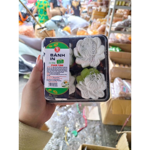 BÁNH IN KIM SA HÌNH HOA SEN 4 Vị