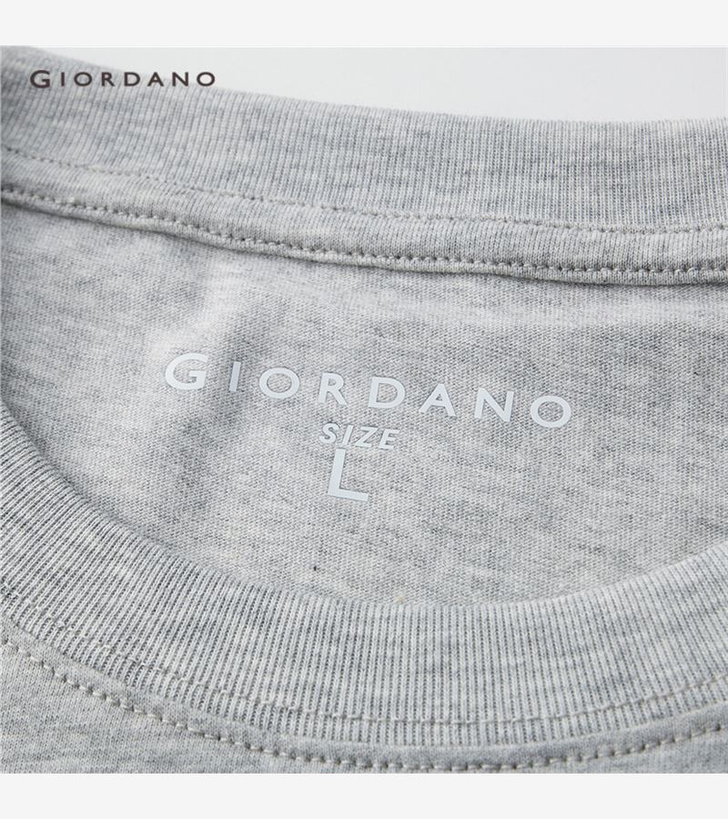 Áo thun GIORDANO 13021013 tay ngắn cổ tròn màu sắc thời trang cho nam | BigBuy360 - bigbuy360.vn