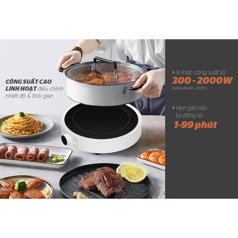 Bếp điện từ cảm ứng Sunhouse Mama SHD6872 - Bảo hành điện tử chính hãng 2 năm