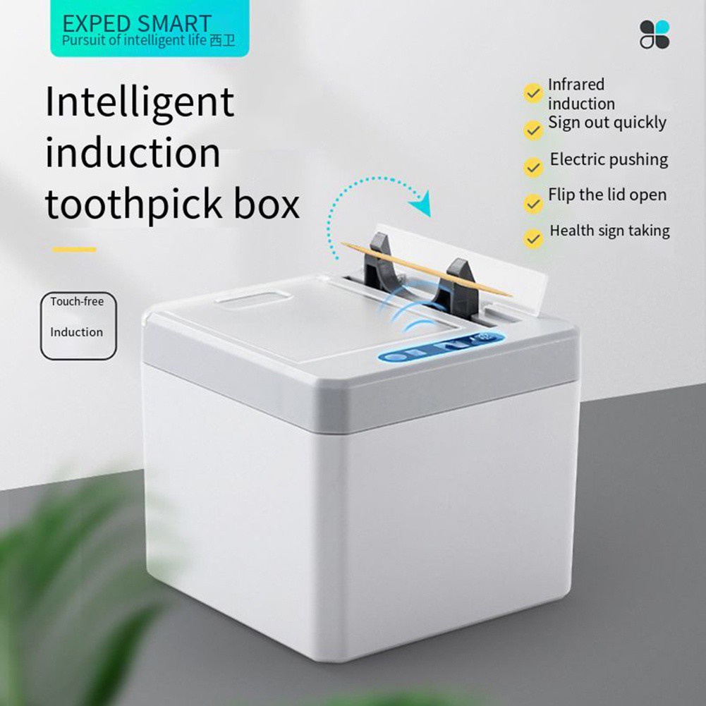 Giá Để Tăm Nhỏ Gọn Cảm Ứng Không Dây Chạy Bằng Điện