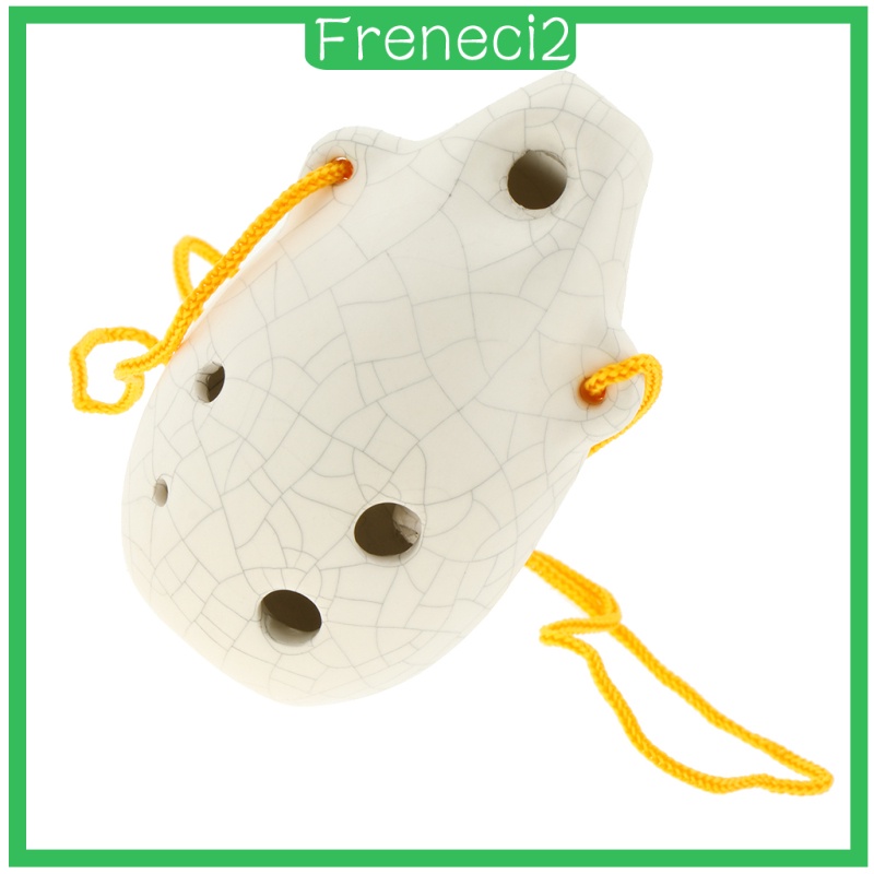 [FRENECI2] Pro 6 Hole Alto C Key Ocarina Ceramic Music Instrument with Lanyard