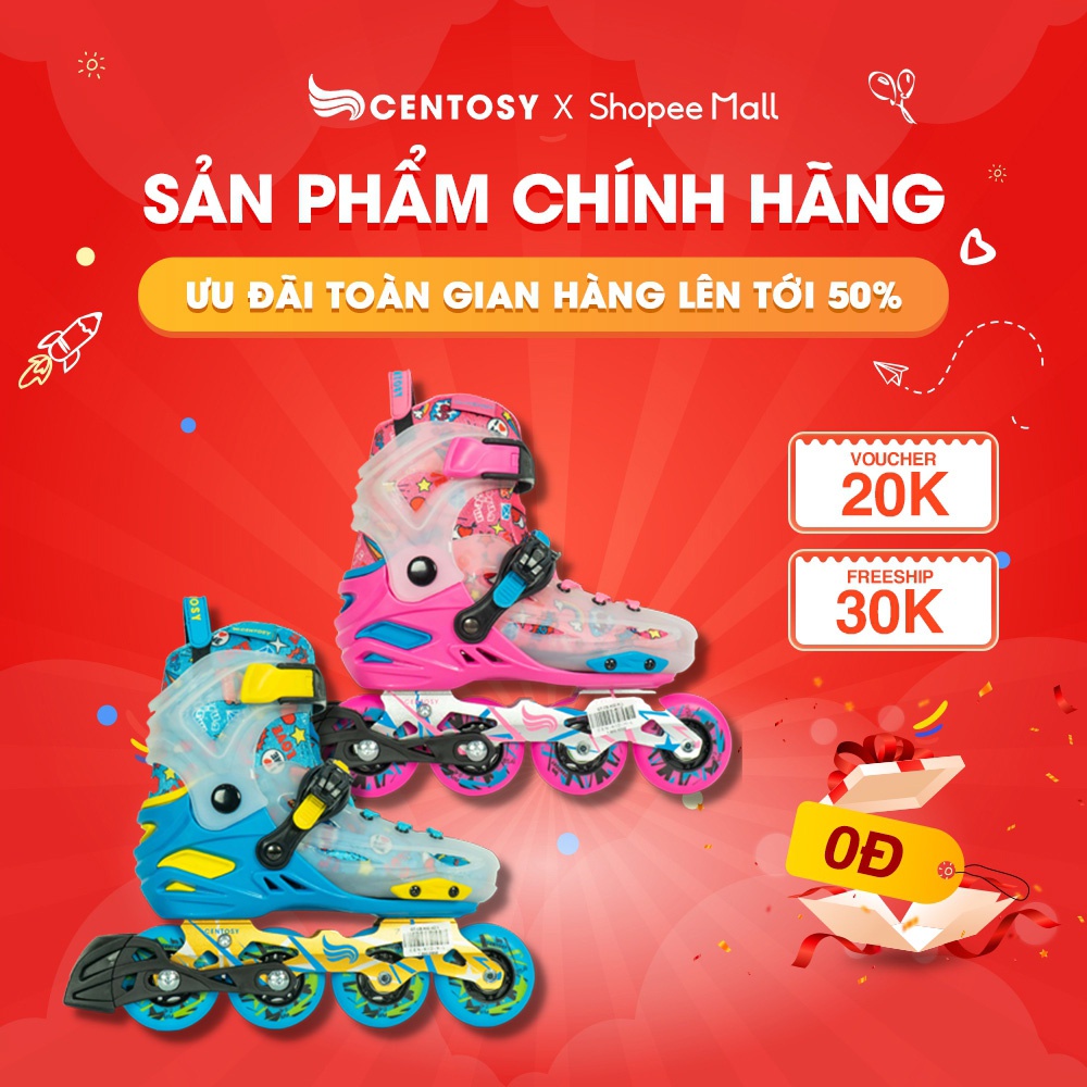 Giày Patin Trẻ Em Cao Cấp - Centosy Kid Pro - Form Chắc Chắn, Phanh An Toàn