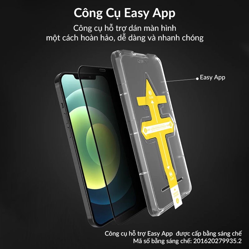 Kính Cường Lực Chống Nhìn Trộm iPhone ZIFRIEND Privacy Full Màn Hình, Viền Siêu Mỏng Bo Tròn 3D, Độ Cứng 9H Chống Vỡ