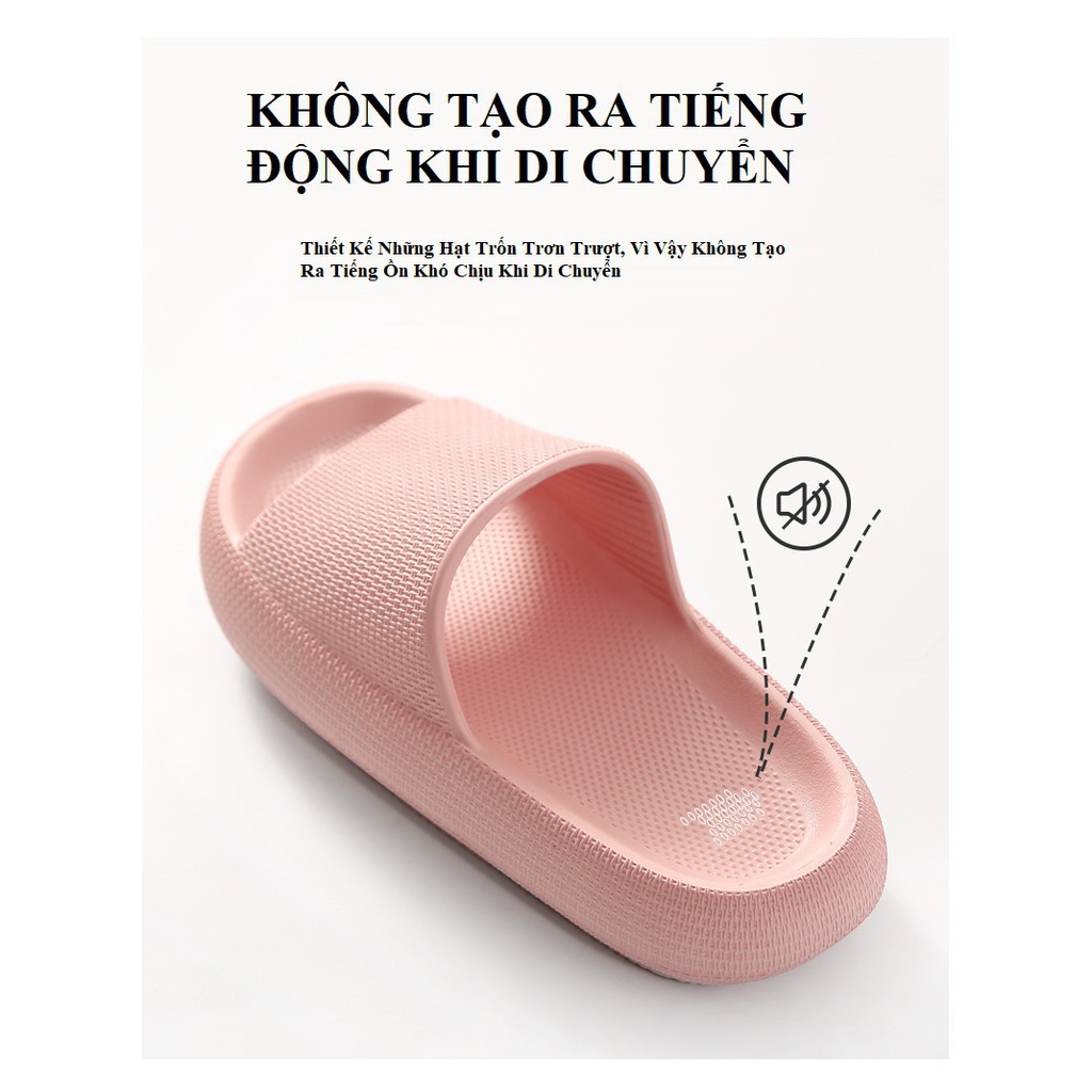 Dép quai ngang unisex thời trang ulzzang bánh mỳ độn đế 5cm siêu êm siêu nhẹ cực HOT