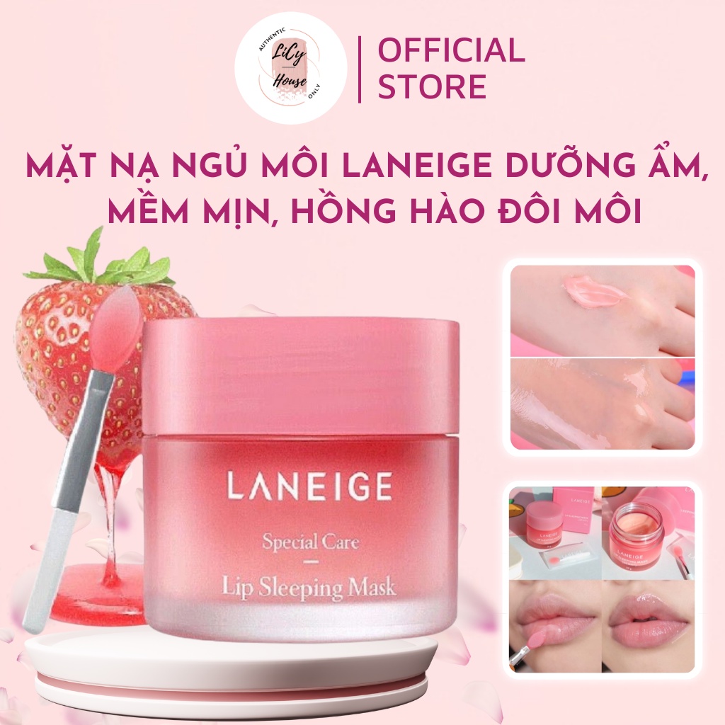 Mặt nạ ngủ cho môi Laneige Full size cỡ lớn 20g Lip Sleeping Mask, Mặt nạ ngủ môi Laneige Berry KOREA - licyhouse