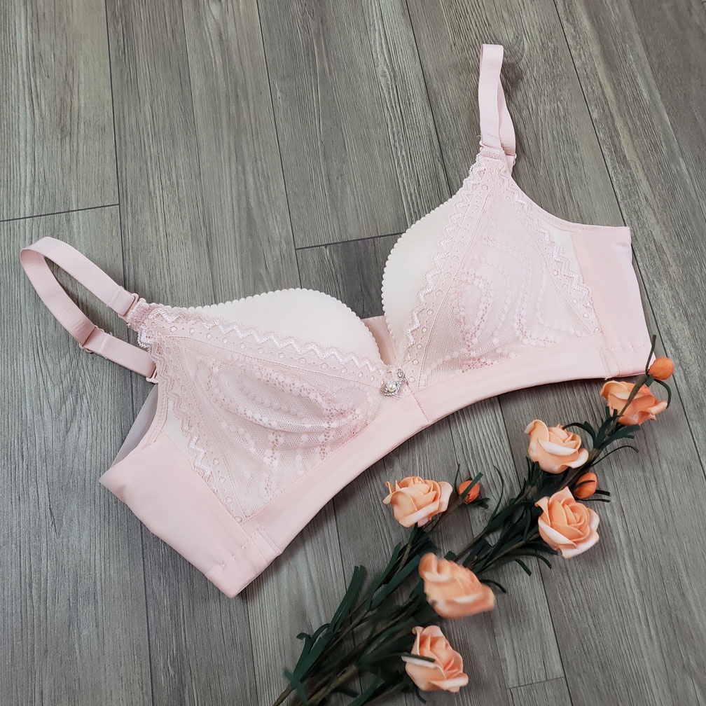 Áo ngực lót nữ phối ren không gọng nâng ngực cup to đẹp cao cấp thanh lý giá rẻ
