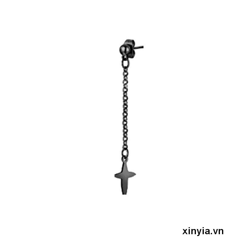 Bông Tai Dạng Dây Xích Bằng Thép Không Gỉ Thời Trang Cá Tính