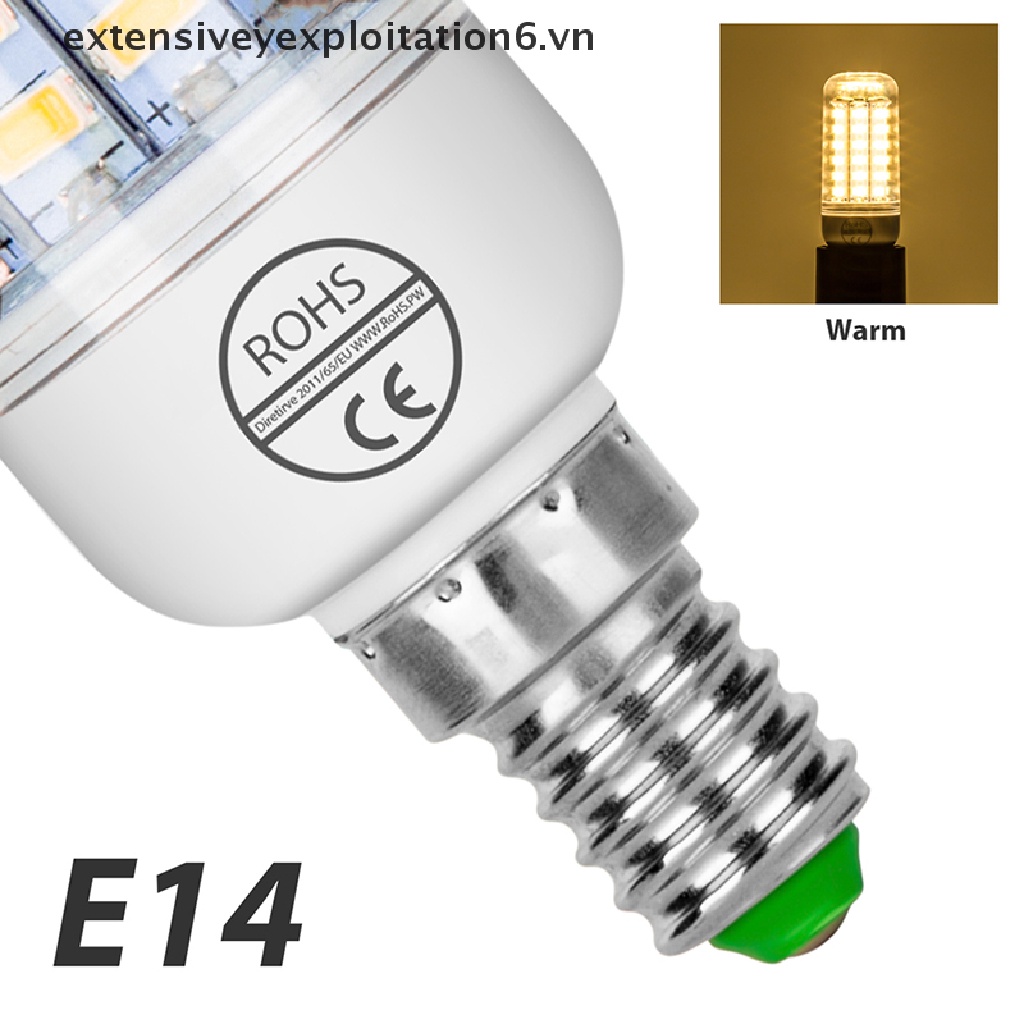 Bóng Đèn LED Bắp Ngô Ánh Sáng Trắng Ấm / Ấm E6VN / E27 E14 7W 9W 12W 15W 20W 25W 5730 SMD