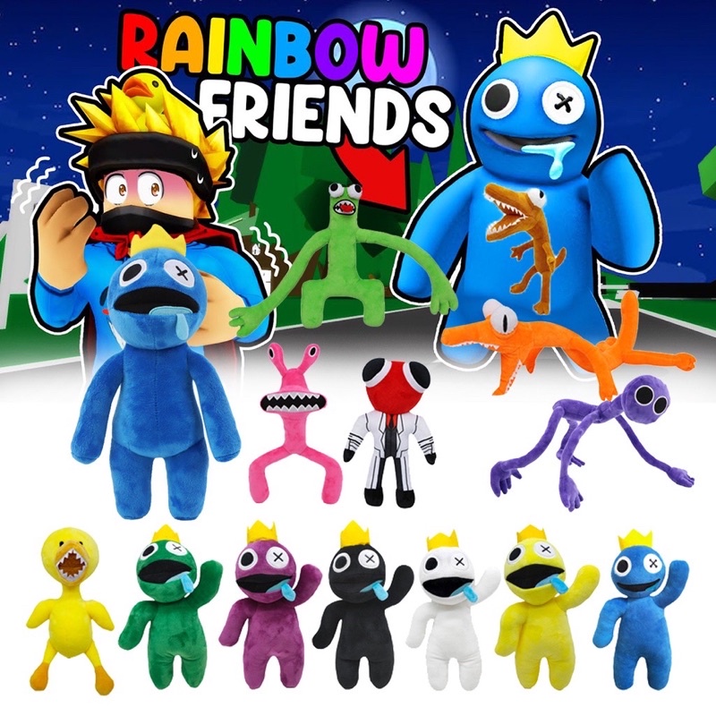 THÚ NHỒI BÔNG HÌNH NHÂN VẬT TRONG GAME ROBLOX RAINBOW FRIENDS -30cm
