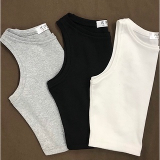 Áo Balo Croptop Basic Len Tăm Co Giãn The Almond