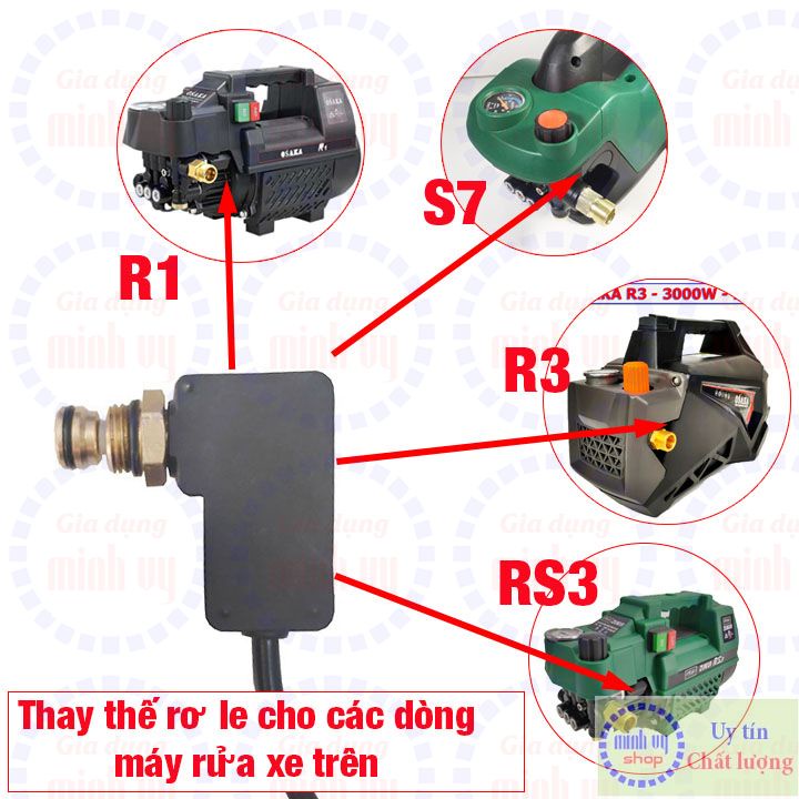 RƠ LE MÁY RỬA XE - Dùng cho dòng máy rửa xe có chức năng chỉnh áp