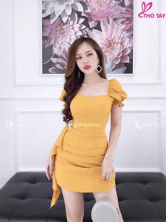 Đầm tay phồng siêu xinh